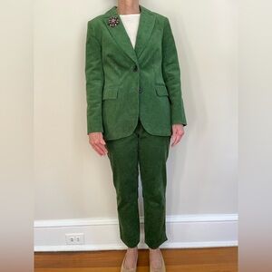 Boden Green Corduroy Suit